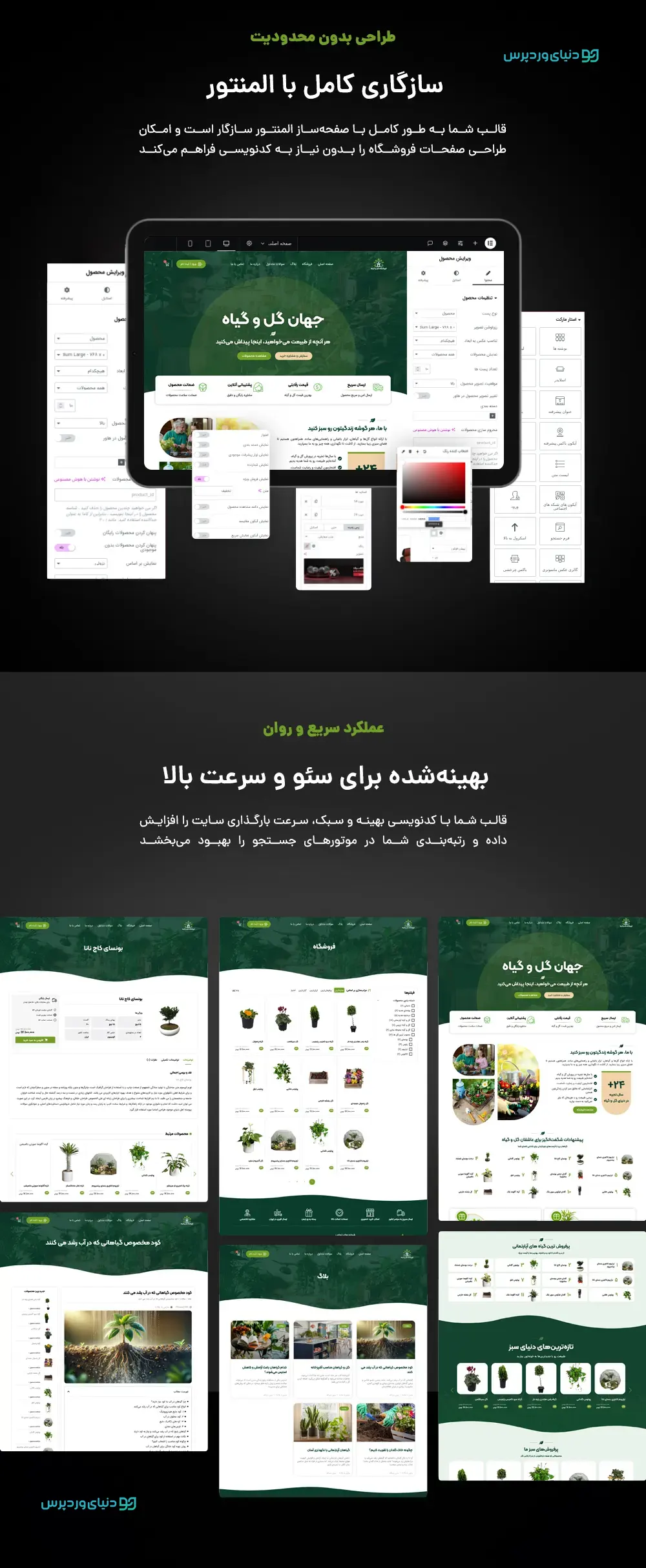 سایت آماده گل و گیاه آپارتمانی - سایت آماده فلورینا