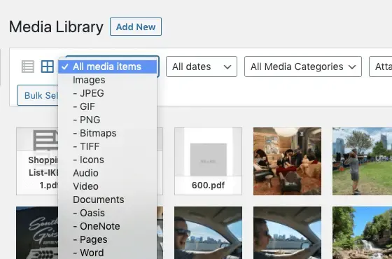 سازماندهی کتابخانه وردپرس - Media Library Organizer Pro