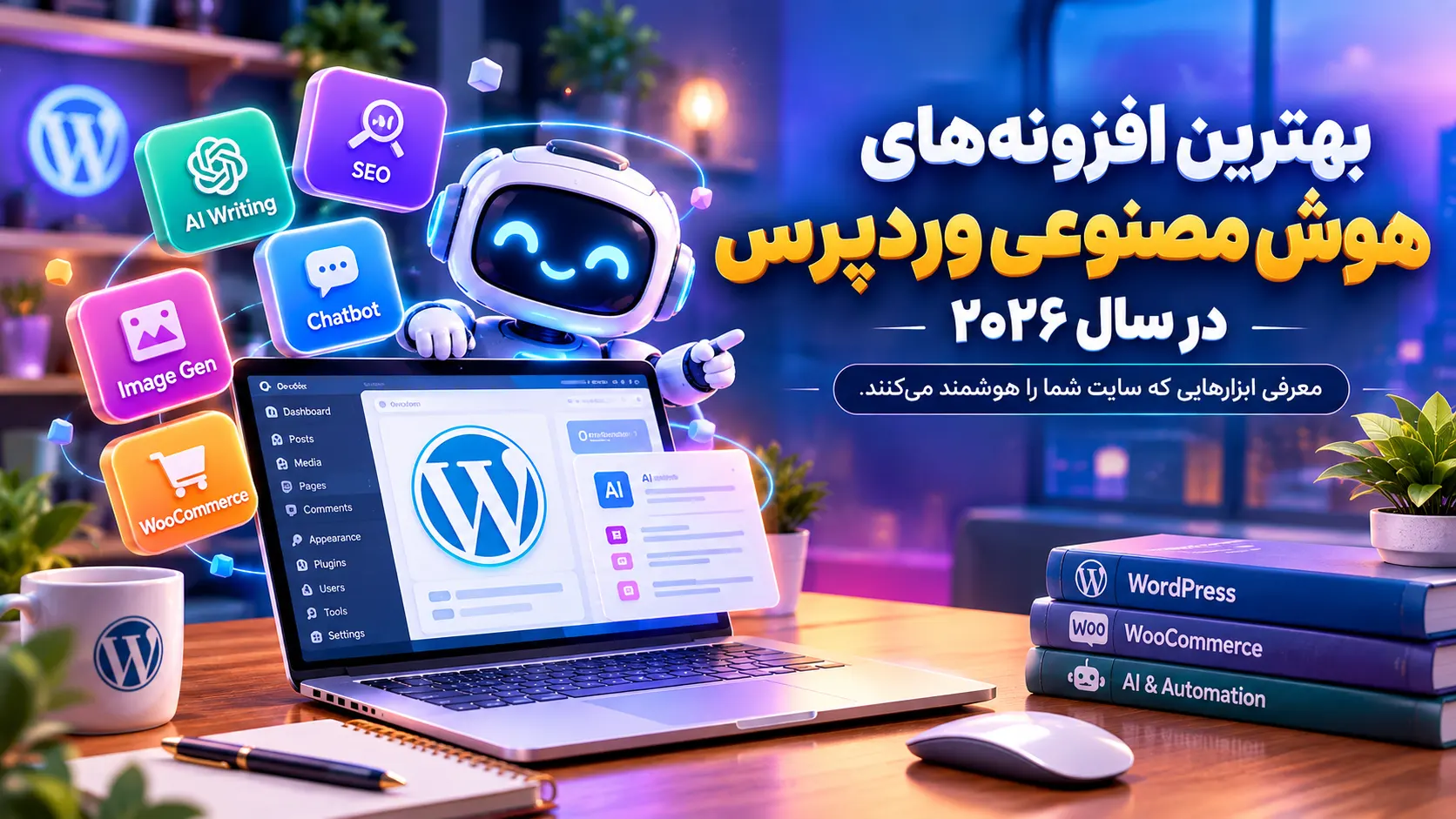 بهترین افزونه‌های هوش مصنوعی وردپرس در سال ۲۰۲۶ | معرفی ابزارهایی که سایت شما را هوشمند می‌کنند
